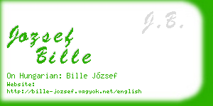 jozsef bille business card
