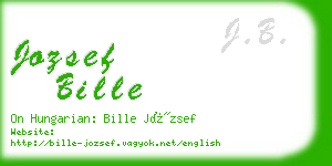 jozsef bille business card